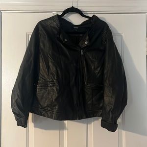 Torrid black leather jacket